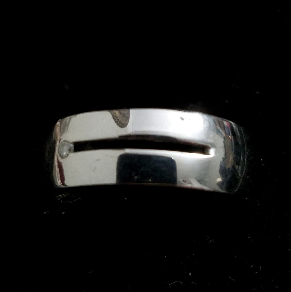 Platinum Plated Silver Ring - image 1